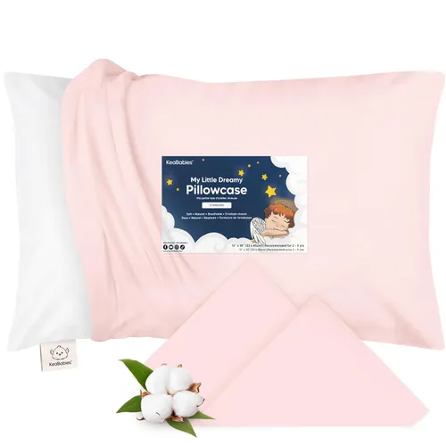 Miniatura 20 de KeaBabies Funda de almohada para niños pequeños de 13 x 18 pulgadas, funda de almohada de algodón orgánico para niños, niñas, funda de algodón suave