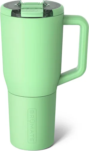Miniatura 45 de BrüMate Müv – Taza de café térmica de 25 onzas, 100% a prueba de fugas, con asa y tapa, taza de café de acero inoxidable para viaje, taza de café