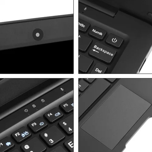 Miniatura 5 de Portátil de 10,1 pulgadas en línea Aprendizaje ordenador portátil Windows 10 OS Preinstalado Quad Core 32GB Netbook HDMI Webcam Oficina Netflix Negro