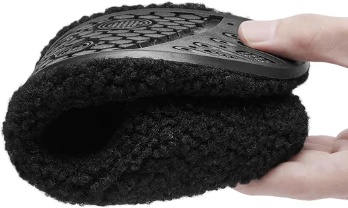 Miniatura 4 de Limberun Men Women's Fuzzy Curly Fur Memory Slippers Foam Loafer