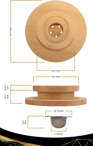 Miniatura 7 de Kit de ahumador de cóctel con antorcha y folleto de recetas, kit de ahumador de whisky y bourbon para bebidas, queso ahumado y carnes con 4 sabores
