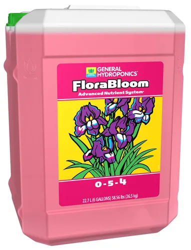 General Hydroponics FloraBloom Plant Food, 0-5-4, 6 galones