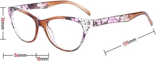 Miniatura 3 de Gafas de lectura (3 unidades), diseño vintage, diseño floral, lentes de lectura para mujeres y hombres, unisex