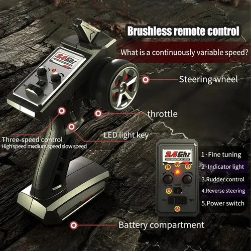 Miniatura 6 de Autos RC 1:14 Camión RC 30 MPH 4WD Auto de Control Remoto Todo Terreno Carro Trofeo para Adultos Niños Juguetes Rápidos Todoterreno RC Buggy Big