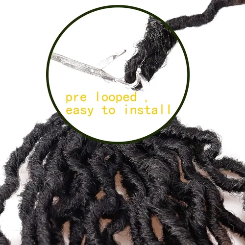 Miniatura 4 de Cabello de ganchillo de 14 pulgadas, 6 paquetes/lote de trenzas de ganchillo suaves gitanas, trenzas onduladas de ganchillo de 3 tonos, rizadas