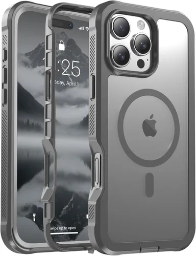 Miniatura 66 de jaroco - Funda magnética compatible con MagSafe para iPhone 11 de 6.1 pulgadas; protección de grado militar contra caídas, de doble capa