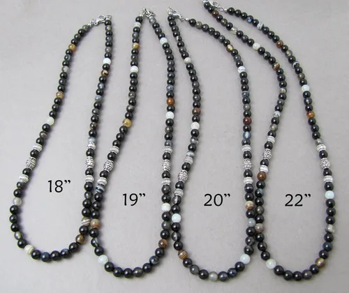 Miniatura 11 de Mami's Gem Studio Collar para hombre, piedra preciosa de 0.236 in, colección de estilo elegante, hecho a mano en Estados Unidos