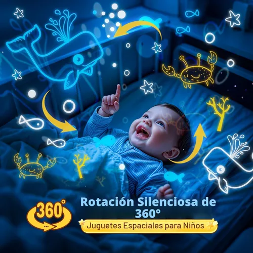 Miniatura 5 de Sistema solar para niños, proyector de luz nocturna, rotación de 360°+5 películas, proyector espacial planeta para dormitorio, luz nocturna Blanco