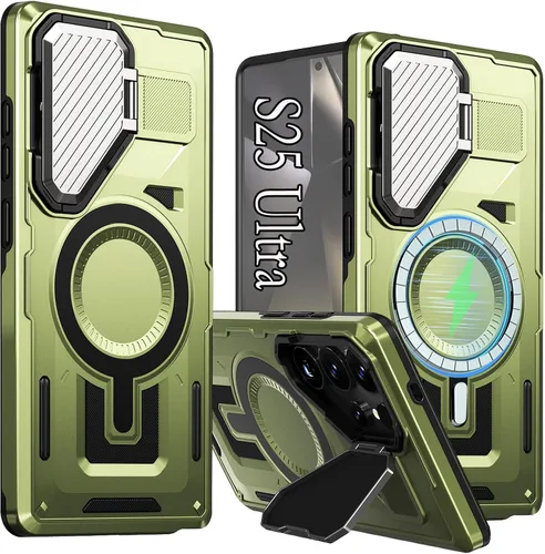 Miniatura 14 de para Galaxy S24 Plus Funda Magnética, Funda Resistente y Rugosa con Protección contra Caídas [Compatible con Carga Inalámbrica Rápida] Funda
