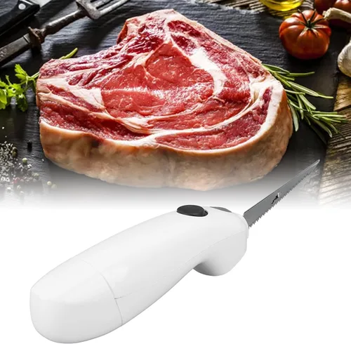 Miniatura 2 de Cuchillos de filete eléctricos con cuchillas, cuchillo de filete eléctrico inalámbrico con mango de agarre antideslizante, cargador y estuche