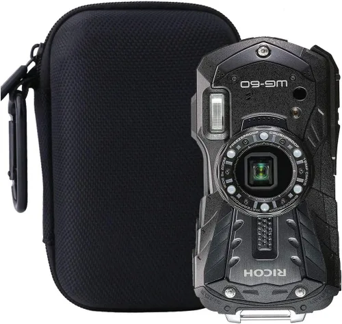 Miniatura 5 de Estuche rígido para cámara digital Ricoh WG-90/WG-80/WG-70/WG-60/WG-50/WG-6 (estuche de almacenamiento, negro)