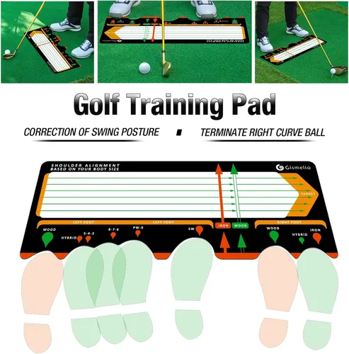 Miniatura 2 de Alfombrilla de entrenamiento de golf para principiantes Asistencia de postura y corrector de postura de nivel básico con ayuda de entrenamiento