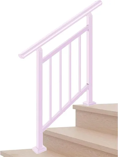 Miniatura 12 de Pasamanos para escalones al aire libre adecuados para 1 a 3 escalones, barandilla de escalera de hierro forjado, paso estable con pasamanos de 3