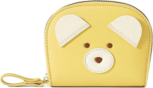 YINHEXI RIFD - Bonita cartera con tarjetero para mujeres y hombres, pequeña cartera de cuero con cremallera para tarjetas de crédito para mujeres