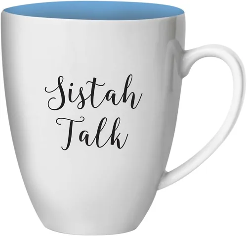 Miniatura 3 de African American Expressions - Nicholle Kobi Sistah Talk Mug (15 oz) CHMUG34, color blanco