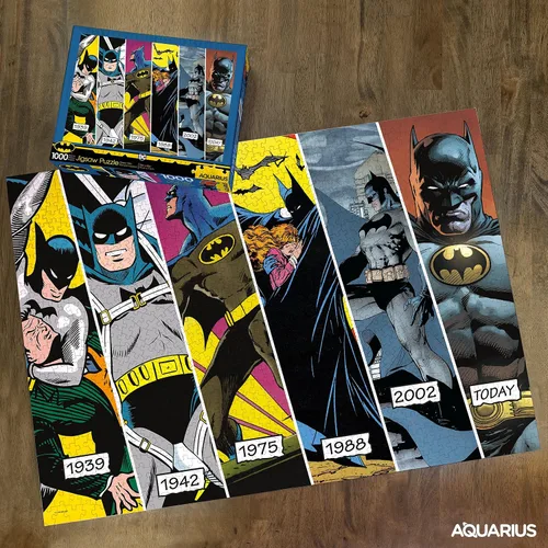 Miniatura 3 de AQUARIUS DC Batman Timeline Puzzle (rompecabezas de 1000 piezas) – Mercancía y coleccionables con licencia oficial de DC Comics – Sin