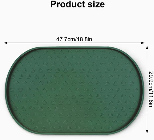 Miniatura 2 de KPWACD Mantel individual para mascotas para perros y gatos, antideslizante, impermeable, tapete para tazón de alimentación de perros para evitar