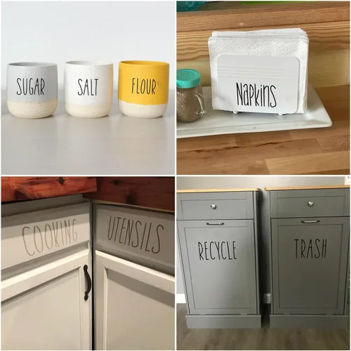 Miniatura 4 de Plantillas de letras del alfabeto de 1 pulgada para pintar, paquete de 70 plantillas de letras y números con letreros para pintar sobre madera