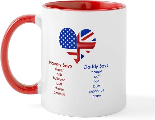 Miniatura 7 de CafePress British American Translations Taza de café de cerámica (11 oz)