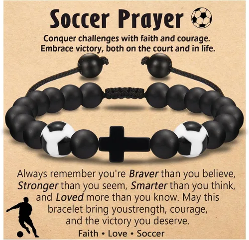 Miniatura 11 de Regalos de Baloncesto Fútbol Béisbol Fútbol Americano para Chicos Adolescentes, Pulseras para Chicos Ideas de Regalos para Cumpleaños/San