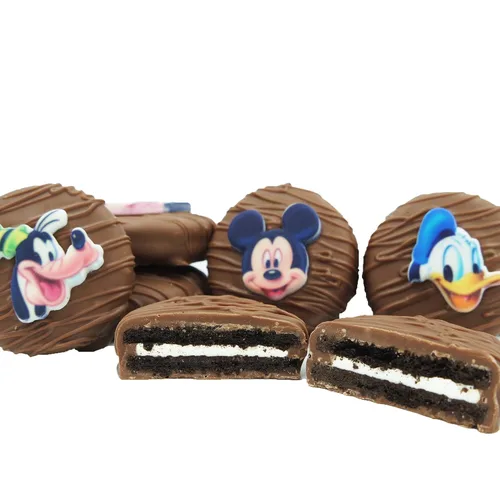 Miniatura 17 de Galletas de la marca Philadelphia Candies cubiertos por ambos lados de chocolate negro y con leche, y crema de cacahuete de la marca Nutter Butter