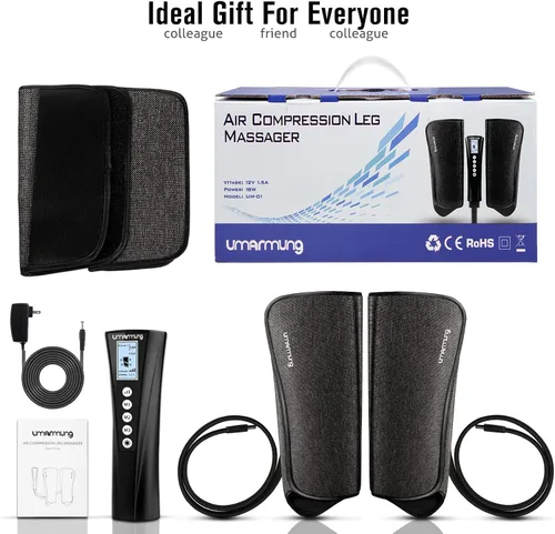 Miniatura 9 de Regalos para hombres, mujeres, papá, mamá, día de la madre, día del padre, Navidad, cumpleaños, masajeador de compresión de aire con calor