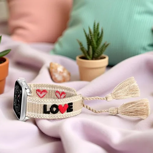 Miniatura 2 de Pulsera bohemia compatible con Apple Watch Band de 1.614 in/1.496 in/1.575 in 1.929 in/1.772 in/1.811 in/1.732 in/1.654 in, correa multicapa hecha a