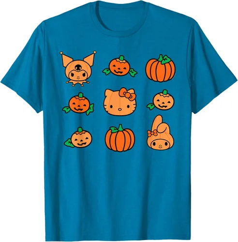 Miniatura 6 de Camiseta de Halloween Hello Kitty My Melody Kuromi Pumpkins