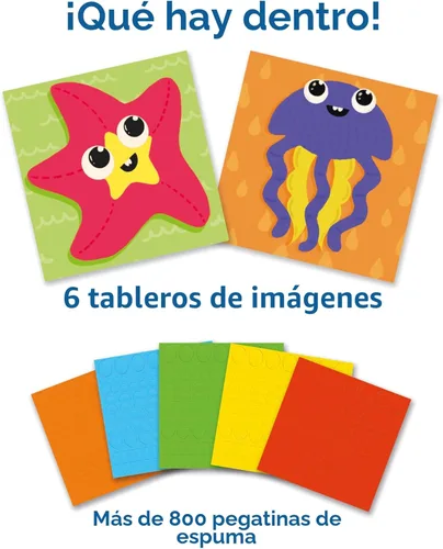 Miniatura 2 de Skillmatics Kit de Arte con Pegatinas de Espuma - Bajo el Océano, Diversión Sin Desorden para Niños, Más de 800 Pegatinas de Espuma 3D, Kits