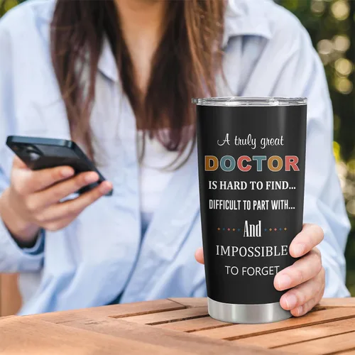 Miniatura 4 de Vaso de 20 onzas, regalo de agradecimiento al médico/graduación para hombres/mujeres, regalo de jubilación/día del médico para Dr./MD Cup 1 unidad