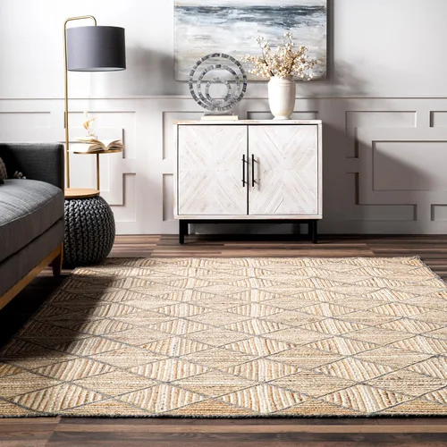 Miniatura 7 de Rugs USA Alfombra de área duradera para dormitorio, sala de estar, comedor, guarida, suave y texturizada, resistente a las manchas, fácil de Marrón