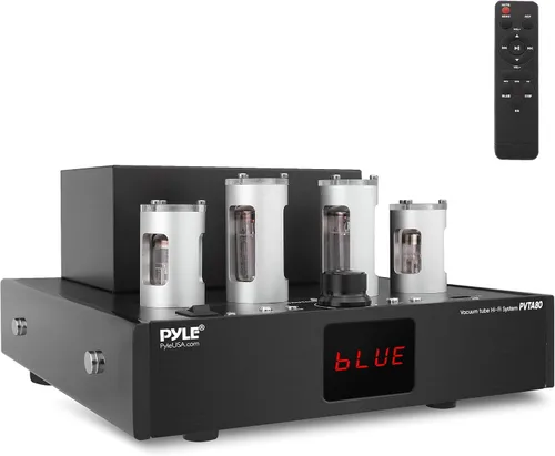 Miniatura 9 de Pyle Amplificador de Tubo Bluetooth Receptor Estéreo - Amplificador de Potencia Estéreo de Audio para el Hogar de 1000W Receptor Amplificador