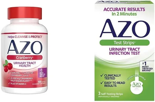 AZO Suplemento de salud del tracto urinario de arándano e infección del tracto urinario (UTI), resultados precisos en 2 minutos, clínicamente