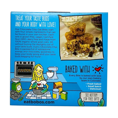 Miniatura 5 de Bobo's Oat Bites, Original con chispas de chocolate, 1.3 onzas (caja de 5 unidades)