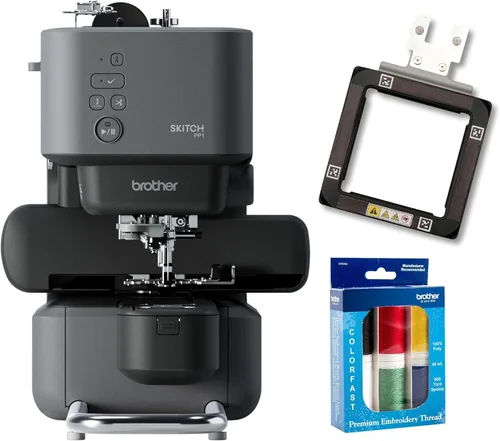 Miniatura 11 de Máquina de bordar de aguja única Brother Skitch alimentada por la aplicación móvil Artspira requerida, área de bordado de 4 pulgadas x 4 pulgadas