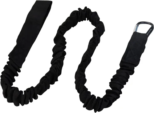 Miniatura 7 de Correa de remo de kayak, 1 paquete de cordón elástico en espiral para kayak, remo, caña de pescar que se extiende hasta 59 pulgadas (negro)