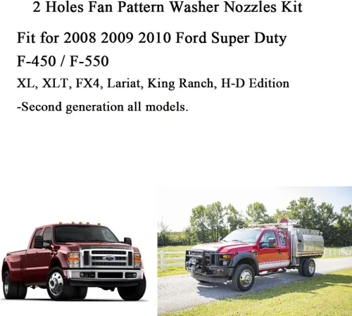 Miniatura 4 de 7C3Z-17603-A Boquillas de limpiaparabrisas de alta calidad para Ford Super Duty F250 F350 F450 F550 F550 Boquilla de chorro de líquido