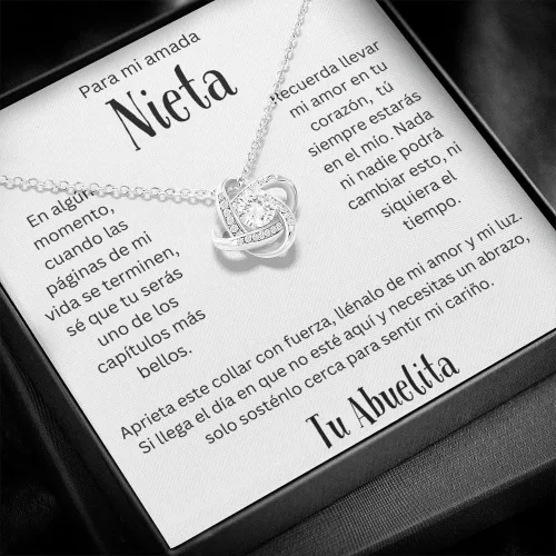 Miniatura 2 de LEO'S PRINT SHOP Regalo para Nieta de Abuela para Nieta, Regalo Graduación, Confirmación, Collar personalizado, Nieta Cumpleaños, Hermosa Cadena