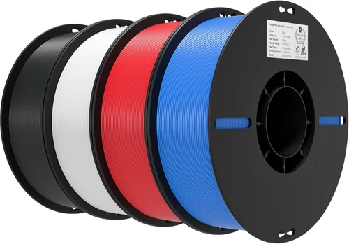 Miniatura 23 de Creality Filamento PLA+ Negro 1.75mm, filamento para impresora 3D de alta resistencia y sin enredos, embalaje al vacío, filamento para impresión 3D
