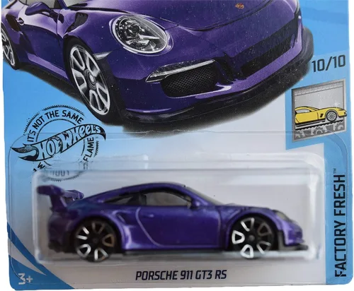 Miniatura 2 de Hot Wheels 2019 Factory Fresh Porsche 911 GT3 246/250, morado