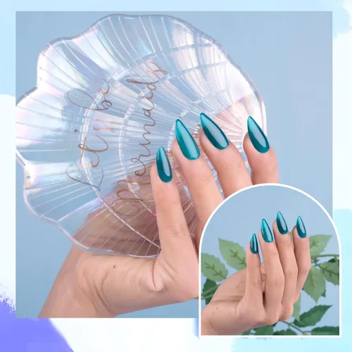 Miniatura 5 de Aegean Blue - Esmalte de uñas en gel azul, 0.5 onzas líquidas, esmalte en gel translúcido azul verde, removible con remojo, lámpara UV, arte