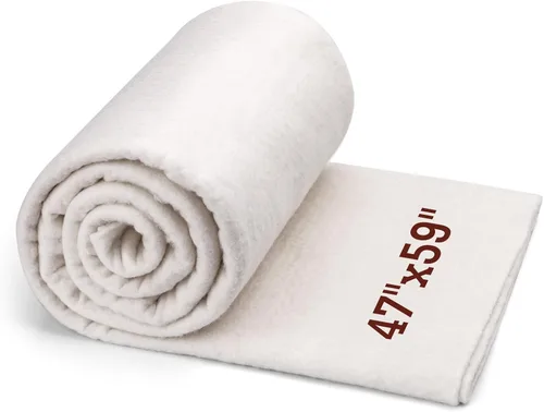 Guata de Algodón Natural, Guata de Algodón para Acolchado, 47 x 59 Pulgadas Guata de Algodón Natural para Colchas, Peso Ligero Puramente Natural