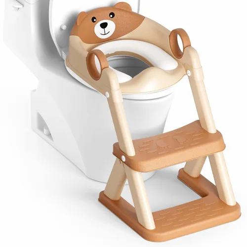 Miniatura 12 de Asiento de Entrenamiento de Baño, Asiento de Inodoro Mejorado para Niños y Niñas, Asiento de Entrenamiento de Baño 2 en 1 para Niños, Asiento