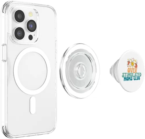Miniatura 4 de Groovy Sobreestimulated Moms Club - Divertidos PopSockets MagSafe PopGrip para iPhone