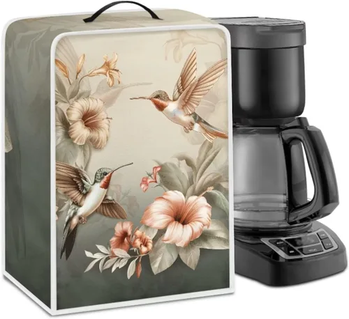 Miniatura 17 de DISNIMO Cubierta antipolvo para cafetera de mariposa azul, fundas para máquina de hacer café de cocina con mango superior, cubierta