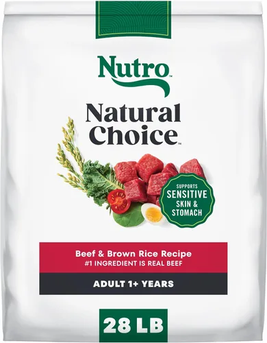 Miniatura 22 de Nutro Natural Choice - Alimento seco para perros, comida para perros adultos, receta de carne seca y arroz integral, 12 libras.