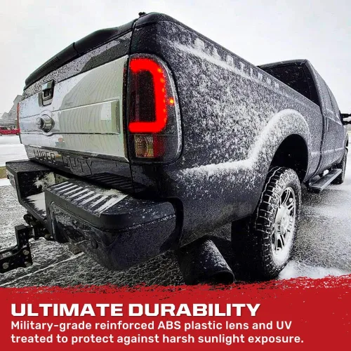 Miniatura 2 de RECON - Compatible con Ford Super Duty 2008-2016 (F250, F350, F450, F550) Luces Traseras OLED Premium Ultra Brillantes, Señales de Giro Rojas, Luces