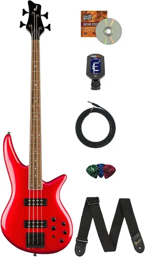 Miniatura 17 de Jackson Concert Bass CBXNT DX IV Guitarra Bajo - Paquete Negro Brillante con Cable, Correa de Guitarra, Afinador, Púas y DVD Instructivo de Austin