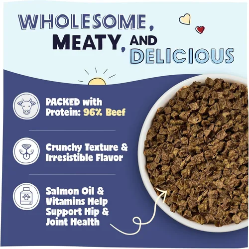 Miniatura 3 de Pawstruck Alimento para perros secado al aire con carne de res real, sin granos, fabricado en Estados Unidos, sin OMG y recomendado por