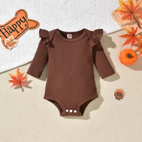 Miniatura 111 de Aalizzwell Conjunto de mameluco acanalado para bebé recién nacido prematuro para otoño e invierno